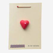 Felicitare cu lumânare - Be my Valentine