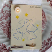 Felicitare cu lumânare - Porumbei