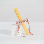 Beeswax rolled candles